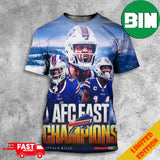 AFC East Champions The Buffalo Bills Clinch Their 4th Straight Division Title Bills Mafia 3D T-Shirts