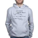 AK47 Blueprint Mens Hoodie