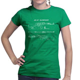 AK47 Blueprint Ladies T-shirt Style001
