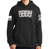 AK47 Playing Cards Hoodie Style001