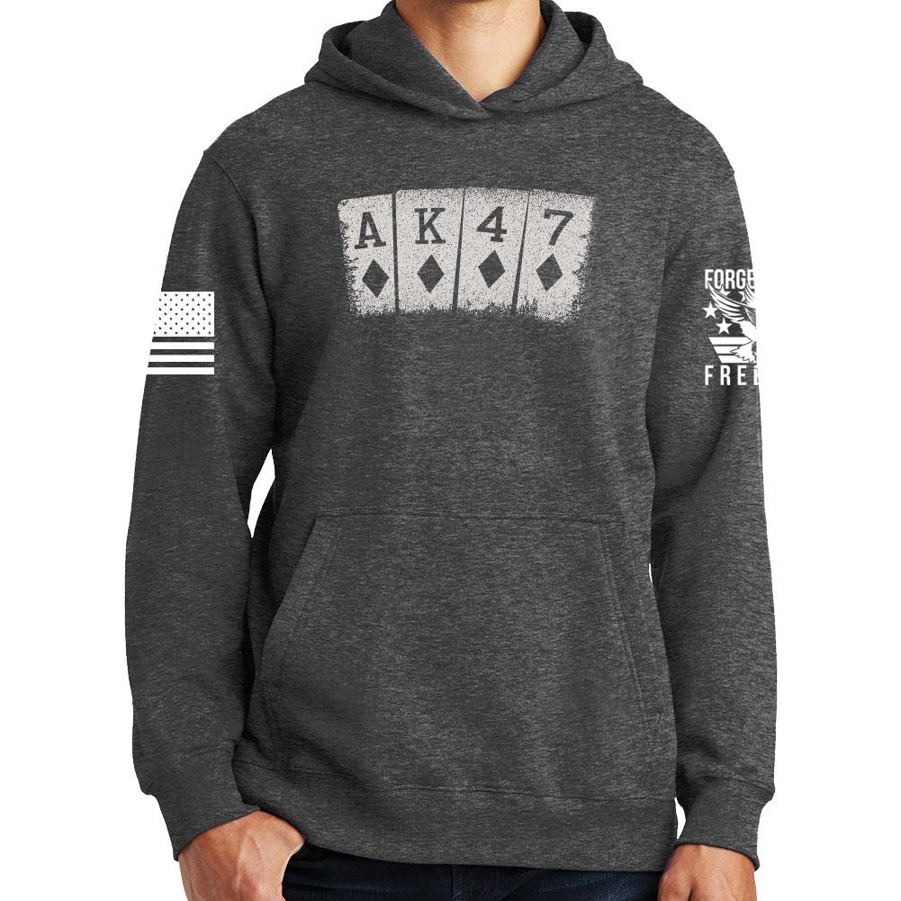 AK47 Playing Cards Hoodie Style001
