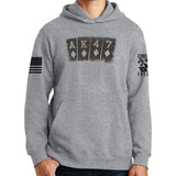 AK47 Playing Cards Hoodie