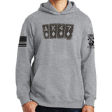 AK47 Playing Cards Hoodie Style001