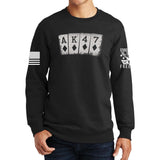 AK47 Playing Cards Sweatshirt Style001