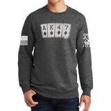 AK47 Playing Cards Sweatshirt Style001