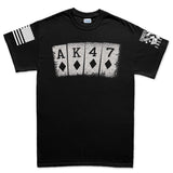 AK47 Playing Cards Men's T-shirt Style001