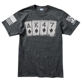AK47 Playing Cards Men's T-shirt Style001