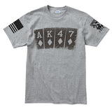 AK47 Playing Cards Men's T-shirt Style001