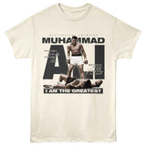 Muhammad Ali - Iconic Photo And Quotes - American Classics - Off-White Solid Adult Short Sleeve T-Shirt