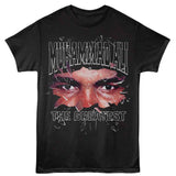 Muhammad Ali - Shattered Glass - American Classics - Front Print Black Adult Short Sleeve T-Shirt