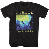 Alanis Morissette - Tricolor Jagged Little Pill - American Classics - Solid Black Adult Short Sleeve T-Shirt