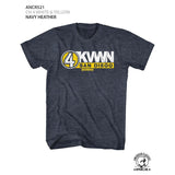 Anchorman - Channel 4 White & Yel - Short Sleeve - Heather - Adult - T-Shirt