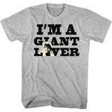 Andre The Giant - Giant Lover - Short Sleeve - Heather - Adult - T-Shirt