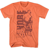 Andre The Giant - Size Peach - American Classics - Heather Orange Adult Short Sleeve T-Shirt