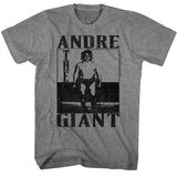 Andre The Giant - Andre The Giant - American Classics - Solid Gray Adult Short Sleeve T-Shirt