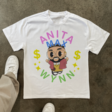 'ANITA MAX WYNN' HEAVYWEIGHT WHITE T-SHIRT