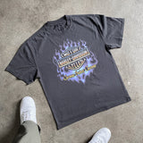 HARLEY CHROM SWEET CHROME HEAVYWEIGHT BLACK T-SHIRT