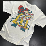 90'S MCD0NALDS RACING  RARE HEAVYWEIGHT WASHED WHITE T-SHIRT