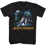 Army Of Darkness - Night Sky - American Classics - Solid Black Adult Short Sleeve T-Shirt