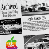 APPLE x PORSCHE 935 HEAVYWEIGHT WHITE T-SHIRT