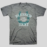 Kerusso Christian T-Shirt Blessed Is Better Than Lucky