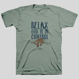 Kerusso Christian T-Shirt God Is In Control Philippians 4:6-7