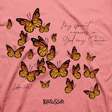 Kerusso Womens T-Shirt Butterfly