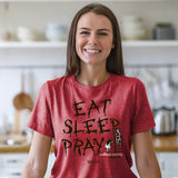 Kerusso Christian T-Shirt Eat Sleep Pray