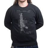 Unisex AR-15 Pistol Blueprint Sweatshirt