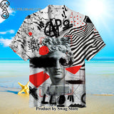 ART Digital Concrete Pool Party Hawaiian Shirt