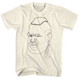 Mr. T - One Line Mr. T - Short Sleeve - Adult - T-Shirt