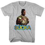 Mr. T - Sucka - Short Sleeve - Heather - Adult - T-Shirt