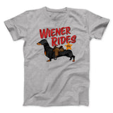 Wiener Rides Funny Men/Unisex T-Shirt