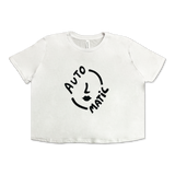 Face Logo (White) Crop T-shirt