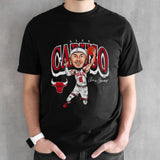 Alex Caruso Chicago Bulls signature cartoon shirts