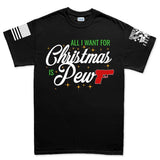 All I Want For Christmas Is Pew Men's T-shirt