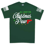 All I Want For Christmas Is Pew Men's T-shirt Style001