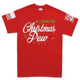 All I Want For Christmas Is Pew Men's T-shirt Style001