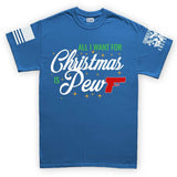 All I Want For Christmas Is Pew Men's T-shirt Style001