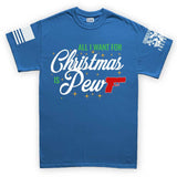 All I Want For Christmas Is Pew Men's T-shirt