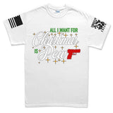 All I Want For Christmas Is Pew Men's T-shirt Style001