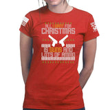 All I Want For Christmas Ladies T-shirt Style001