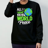 All I Want Is World Peace Graphic shirt