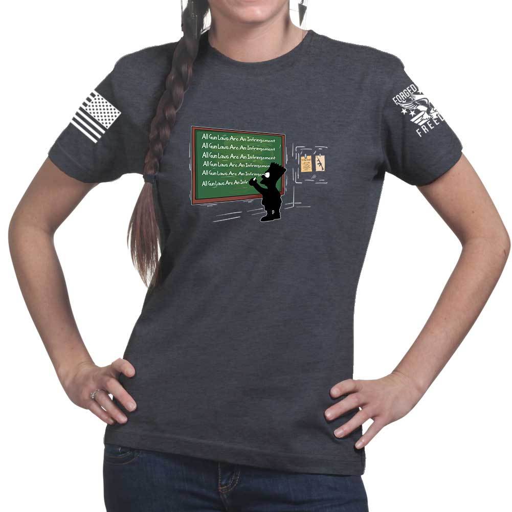 Ladies All Gun Laws Are An Infringement T-shirt Style001