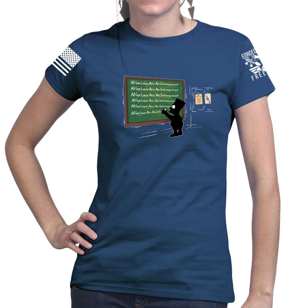 Ladies All Gun Laws Are An Infringement T-shirt Style001