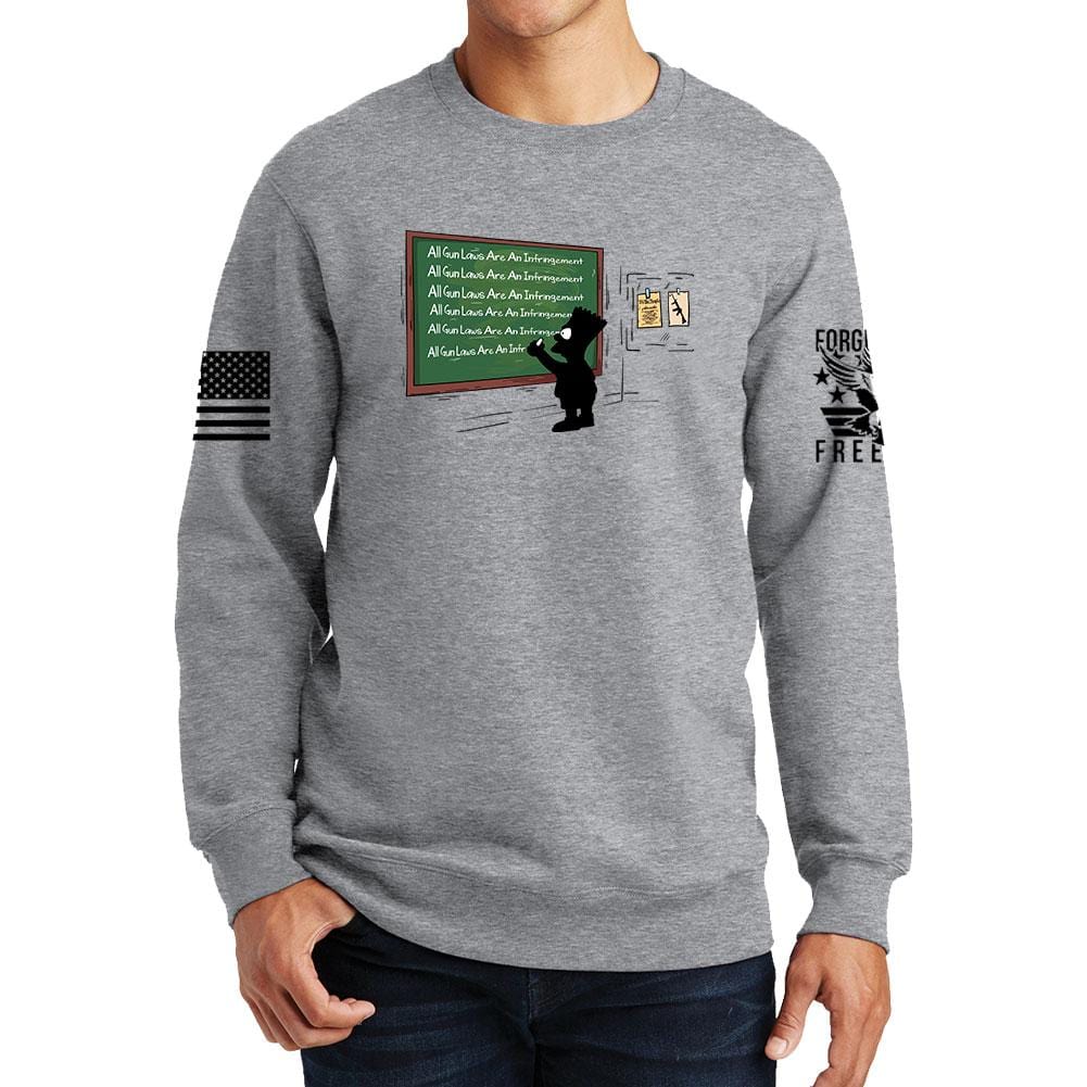 All Gun Laws Are An Infringement Sweatshirt Style001