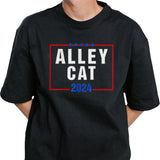 Alley Cat 2024 Biden vs Trump Presidential Debate T-shirt