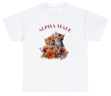 AAA Alpha Male Cat T Shirt Funny Sarcastic Ironic Kitten Meme Humor Novelty Tee