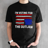 American Flag Im Voting For The Outlaw T-Shirt