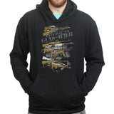 American Guns of WWII Hoodie Style001